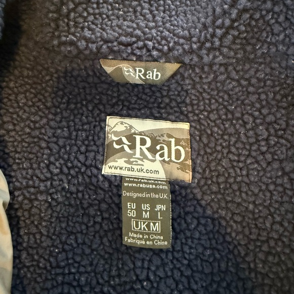 Men's Navy Vintage Rab Fleece Jacket - Picture 3 of 6
